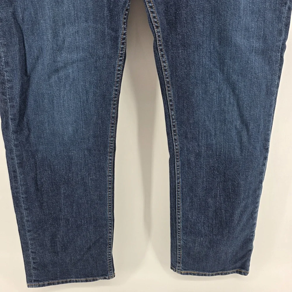 Levis 505 Regular Fit Blue Jeans‎ Mens 38x32 Medium Wash Denim Tapered Leg